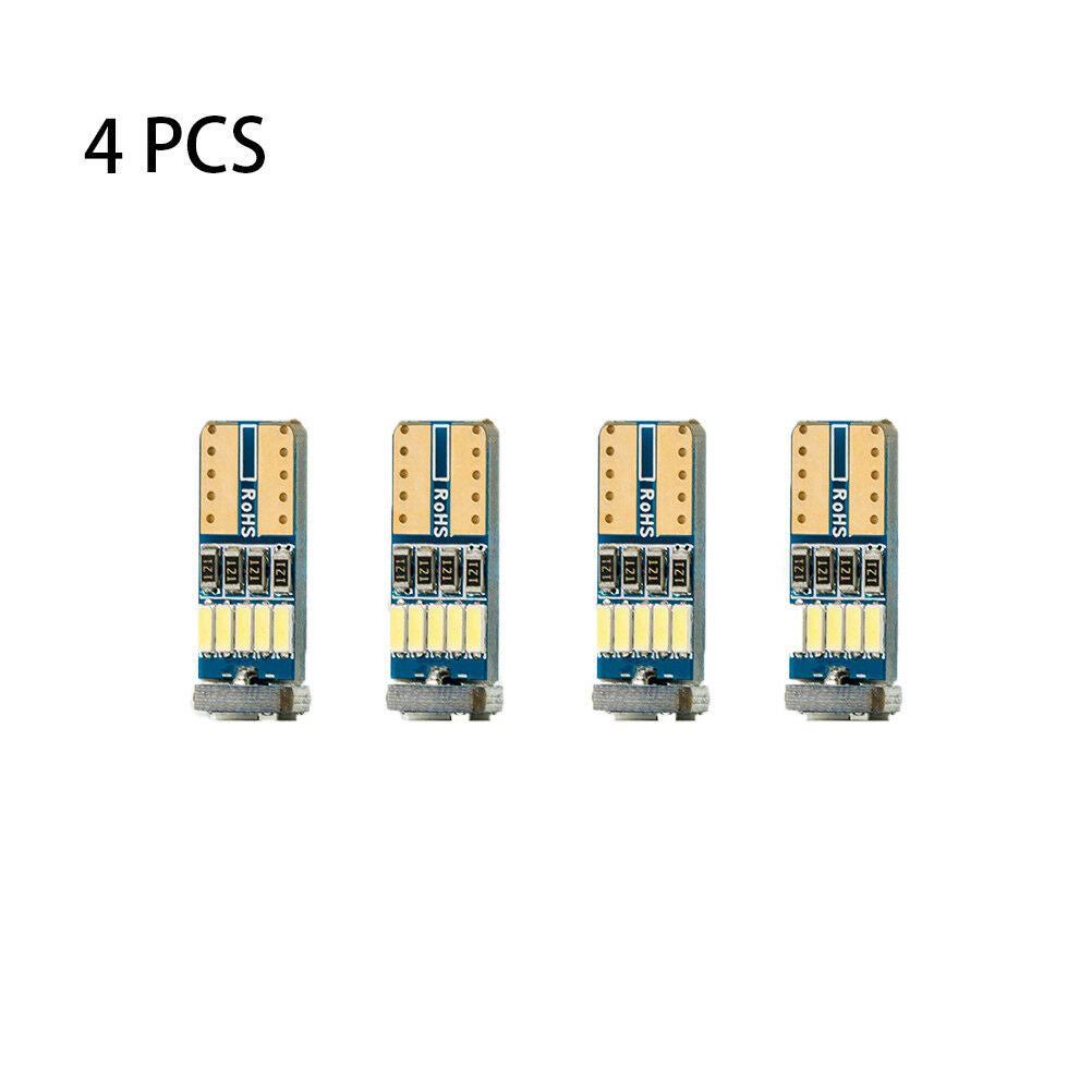 4pcs T10 Canbus W5W 15SMD 4014 Car LED Wedge Side Auto Fog Light WhiteS Tt