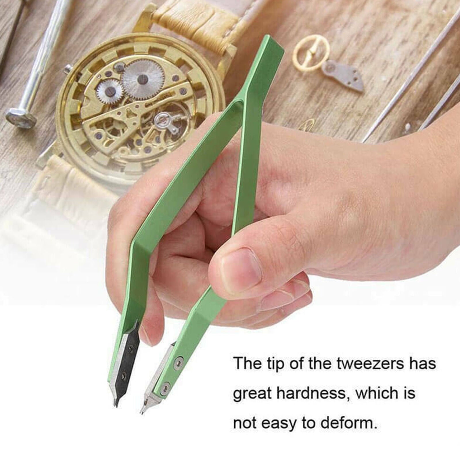 1X(V-Shaped Watch Spring Bar Remover Tweezers Watch Repair Tool Y1O6)