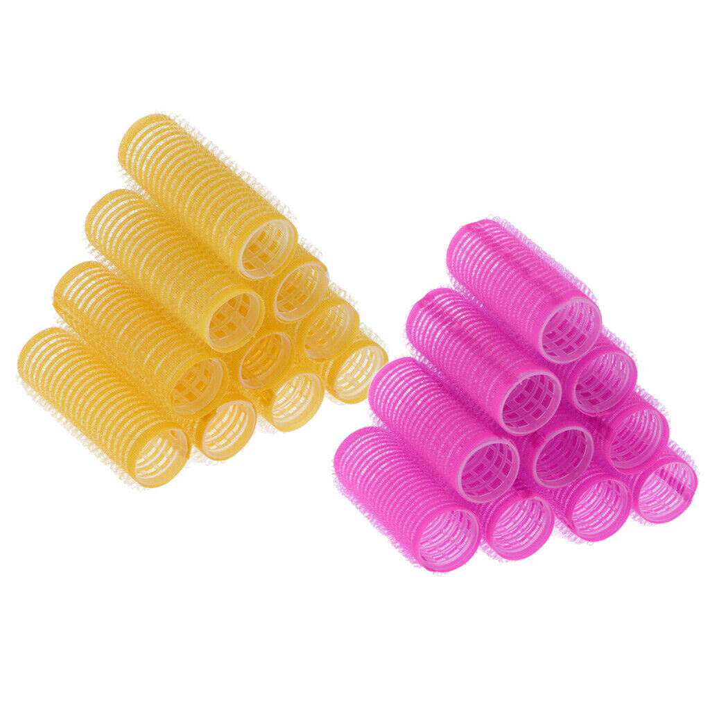 20pcs Plastic Hair Roller Curling Curls Fringe Roller Auto Grip