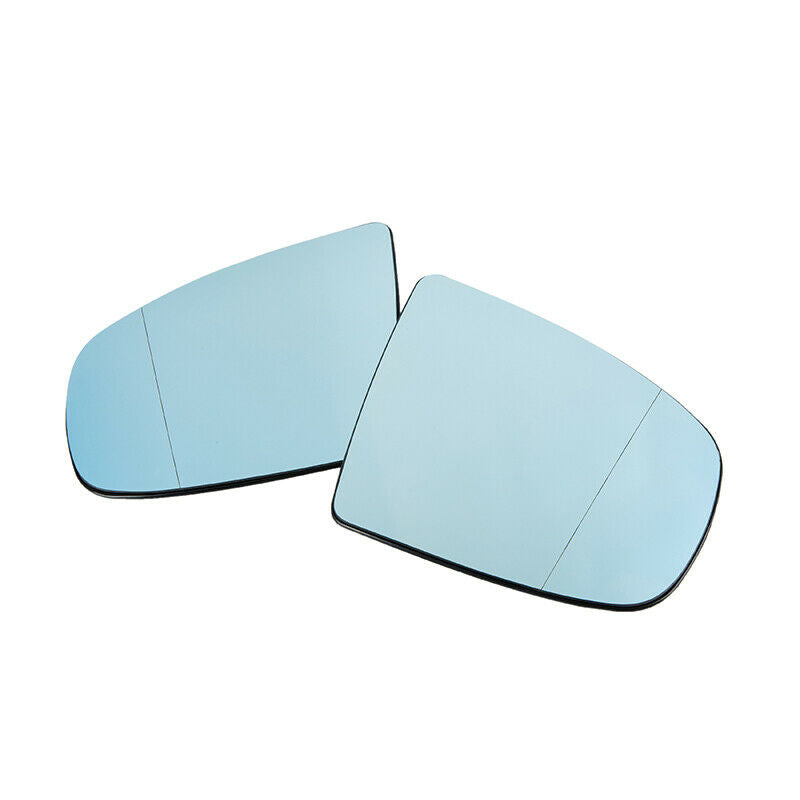 For BMW X5 X6 E71 E72 2007-2013 Pair Side Mirror Glass Left & Right Blue