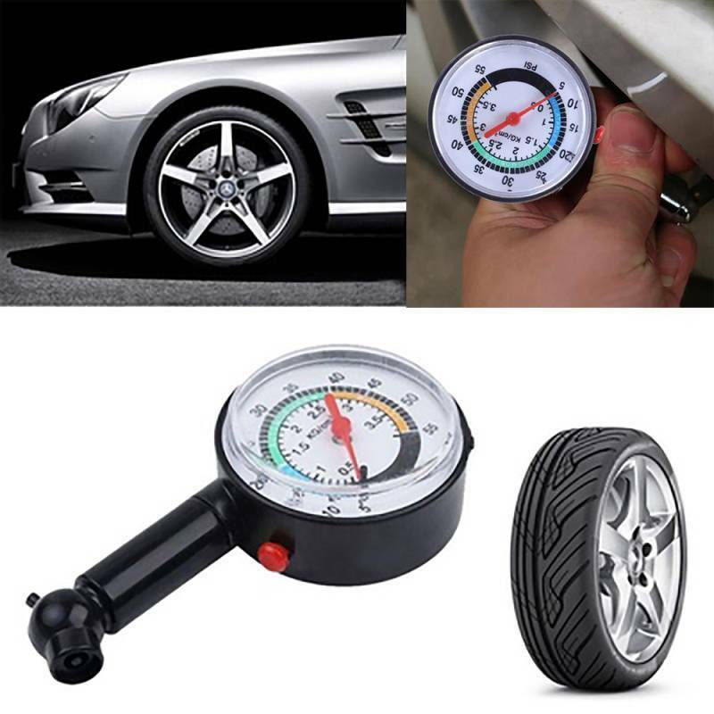 Car Truck Auto Motor Tyre Tire Air Pressure Gauge Dial Meter Tester Tool