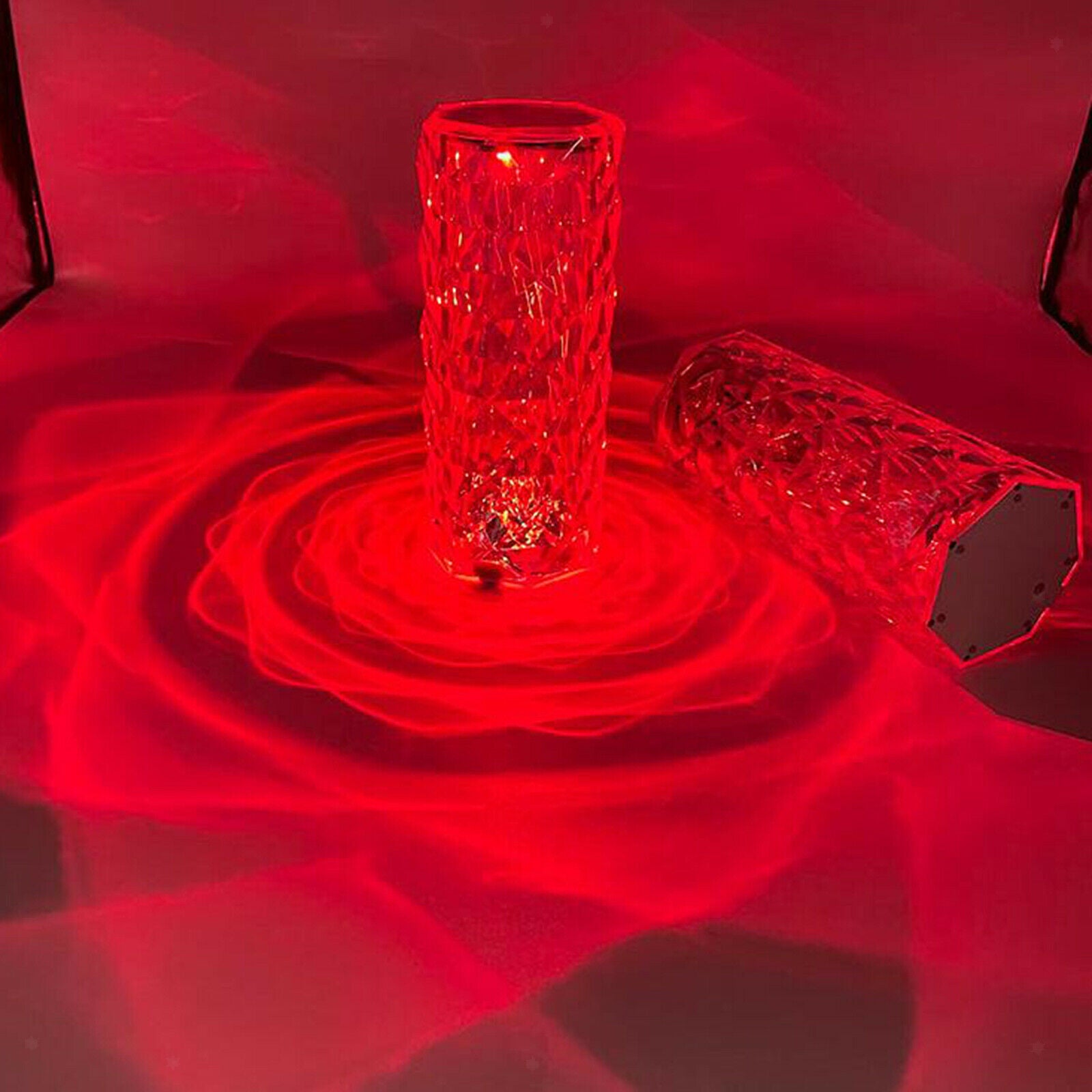 Metal Crystal Table Lamp Decorative Desk Light for Living Room Decorative