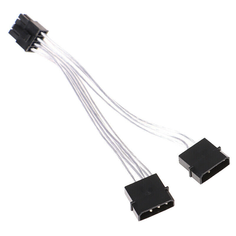 4pin Molex IDE Male to 8 Pin Female PCI-E Y Molex IDE Power copper Cable .l8