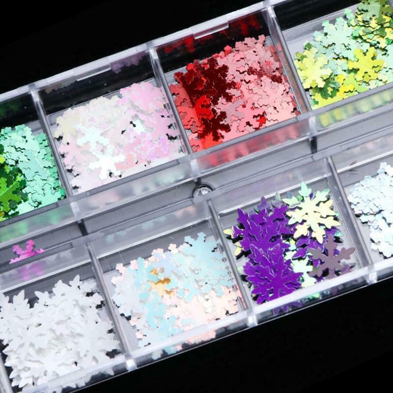Glitter Snow Fireworks Christmas Foils Transfer Nail Supply Nail Decorations