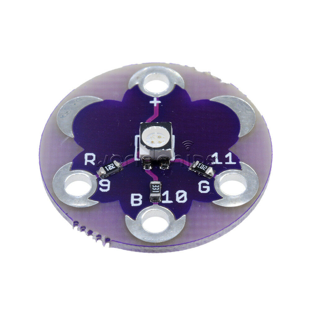 2PCS LilyPad Tri-Color LED RGB For Arduino