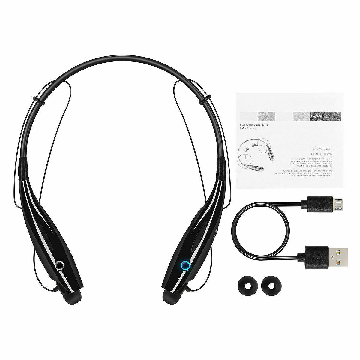 Neckband Stereo Wireless Bluetooth Headphone Headset Mic Earphones Earbuds Sport