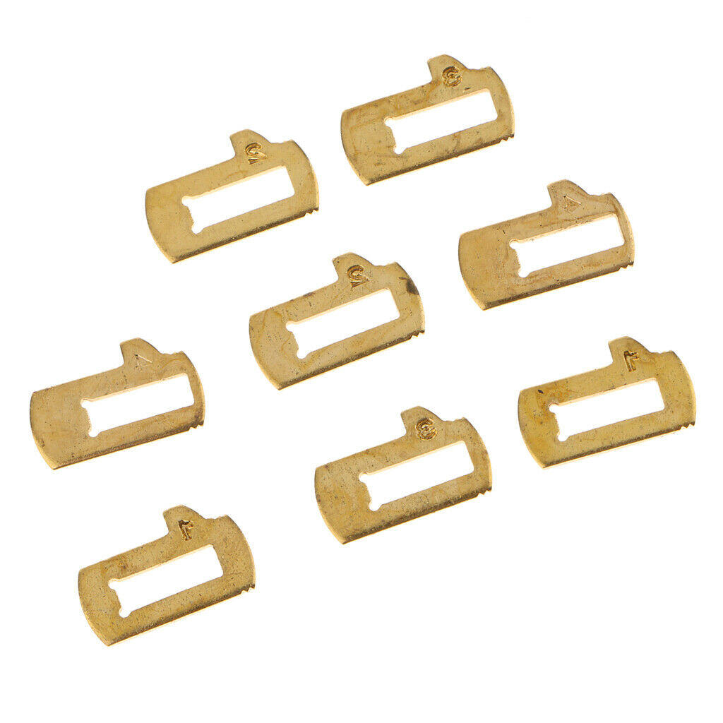8 Pieces Car Lock Reed Set Cylinder Gasket Plate for Buick Excelle