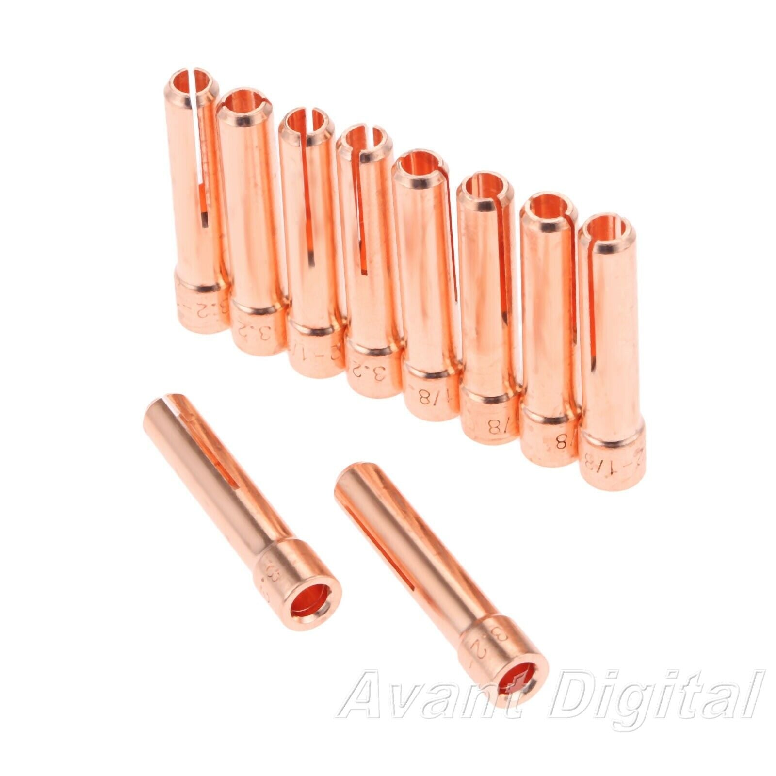 10X Replace 10N25S Collet 1/8" 3.2mm for WP PTA DB SR 17 18 26 TIG welding torch