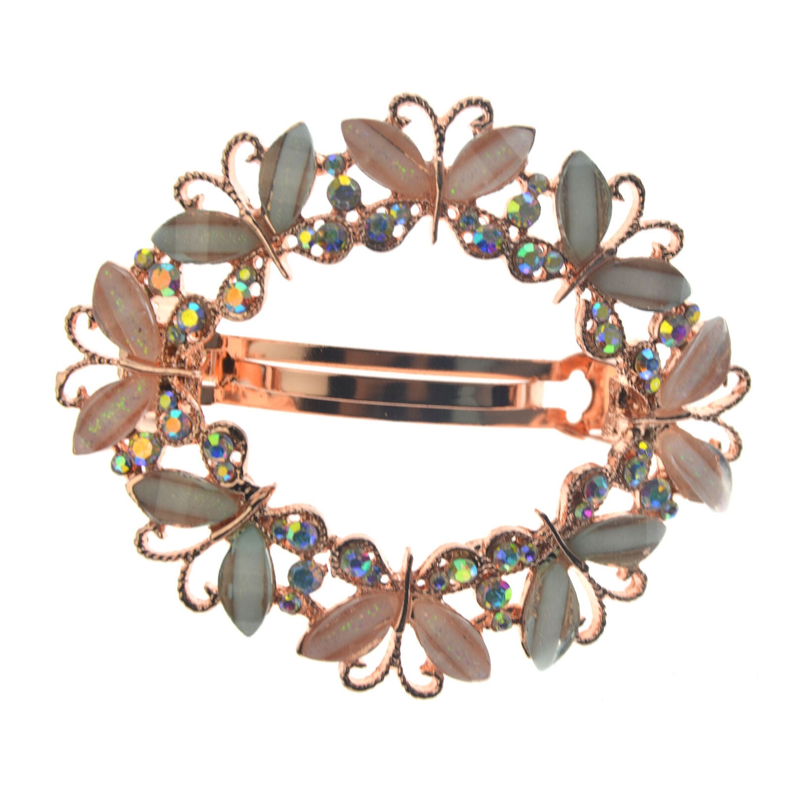 Women Clamp Rhinestone Girls Fashion Hair Clip Flower Hairpin Crystal Barrette