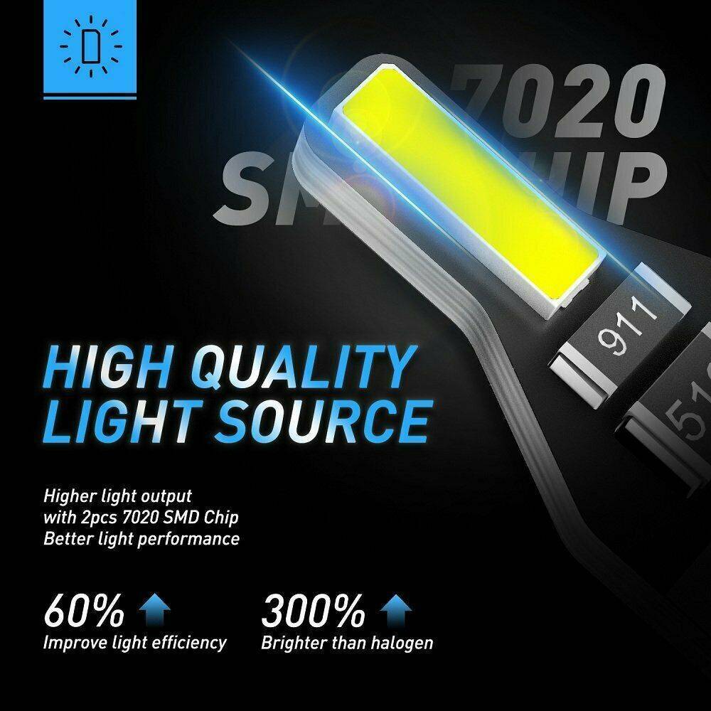 10x LED T10 501 194 W5W 7020SMD Car CANBUS Practical Error Free Wedge White Bulb