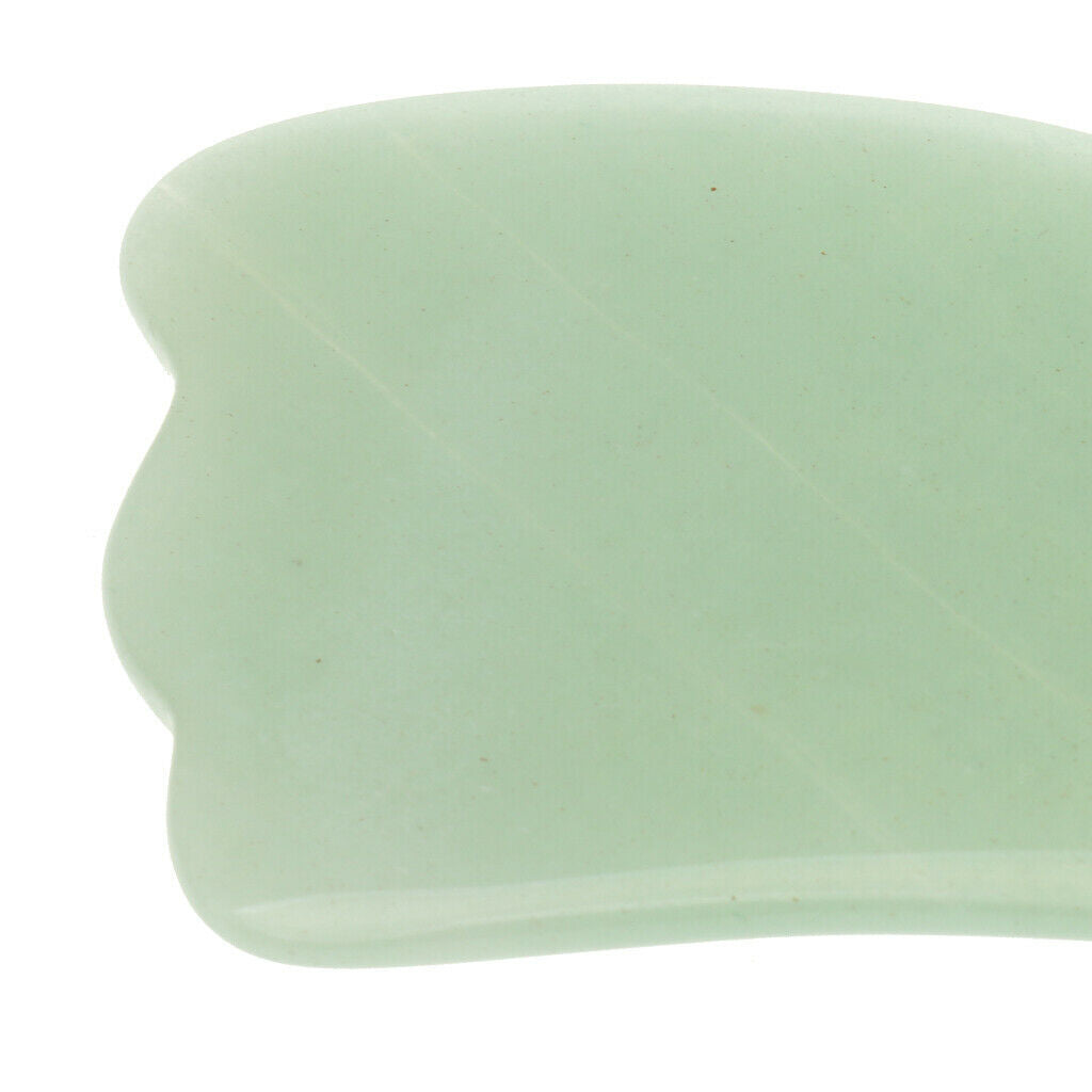 Natural Jade Guasha Board Chinese Traditional Scraping Massage Tool Handheld