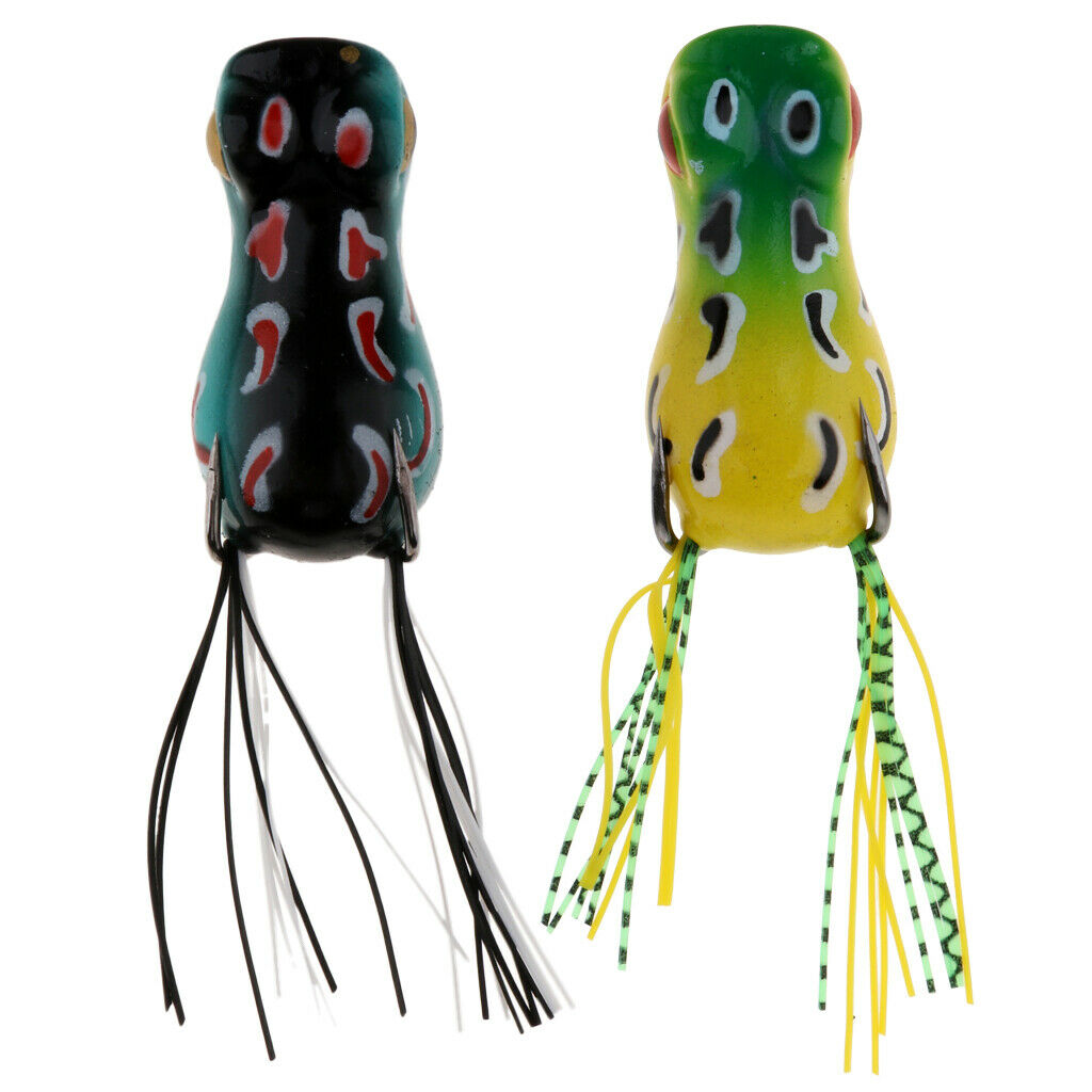 2 X Fishing Bait Frog Bait Artificial Baits With Hooks