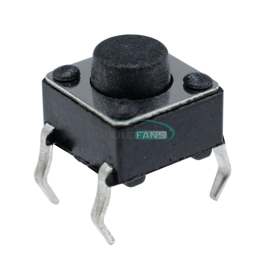 100Pcs 4Pin Tact Switches 6 X 6 X 5mm Tactile Touch Push Button Switch New