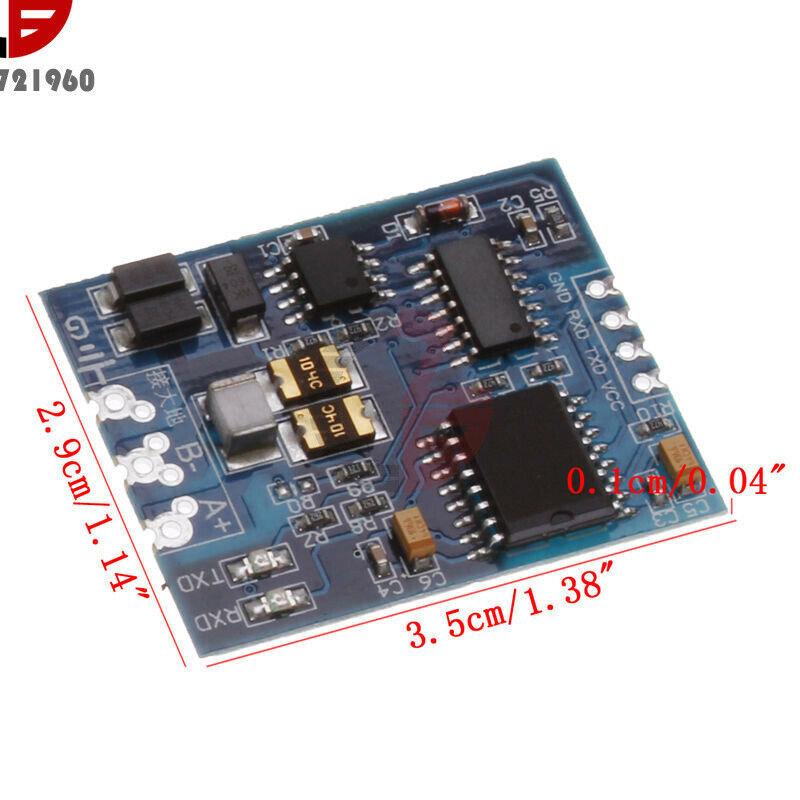 3V-5.5V Industrial TTL To RS485 Module RS485 To TTL Serial UART With Isolation