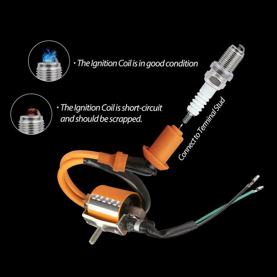3Pcs Ignition Coil Spark Plug CDI Box Kits For 50CC 70CC 90 110CC Chinese ATV