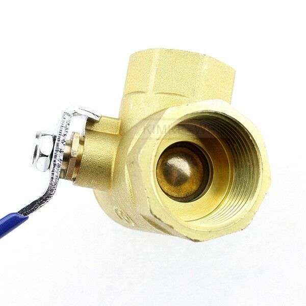 1" Brass 3 Way Ball Valve Full L-Port FemaleThread for Water, Oil, Gas New