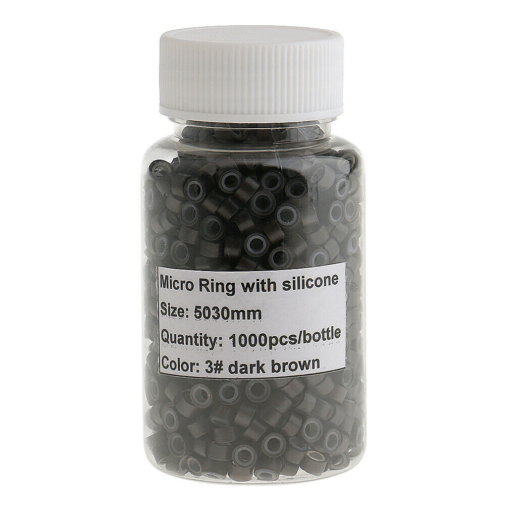 Professional Silicone Micro Link Rings Lined For Hair Extensions 2000Pieces