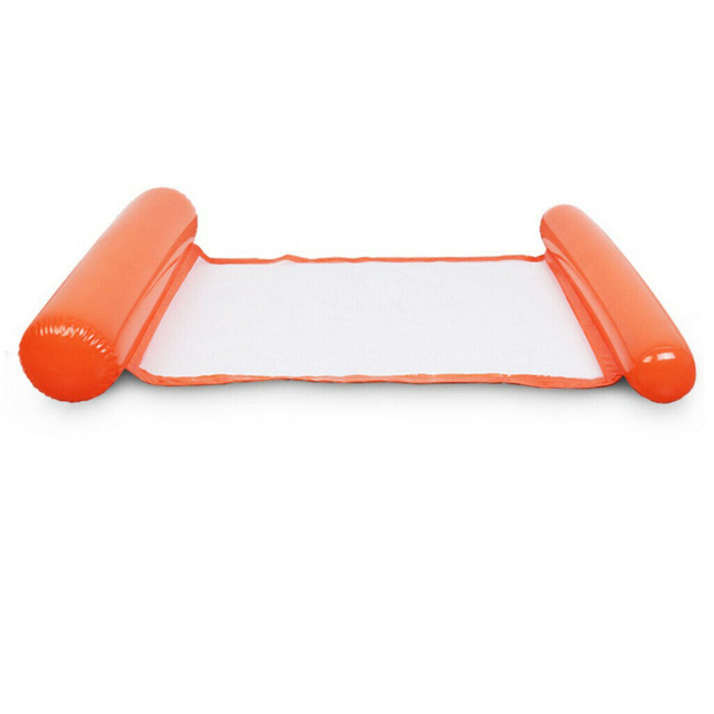 2 Pieces Pool Floating Hammock Inflatable Water Mattress Pillow Durable
