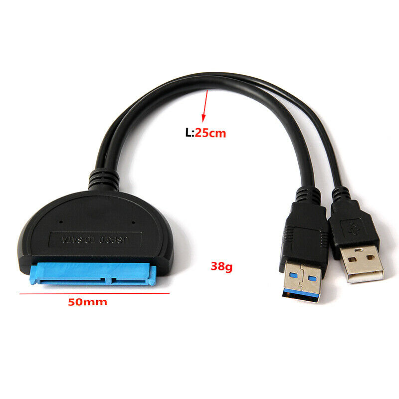 USB 3.0 to SATA 2.5 inch HDD SSD Hard Drive Converter Cable Line Adapter