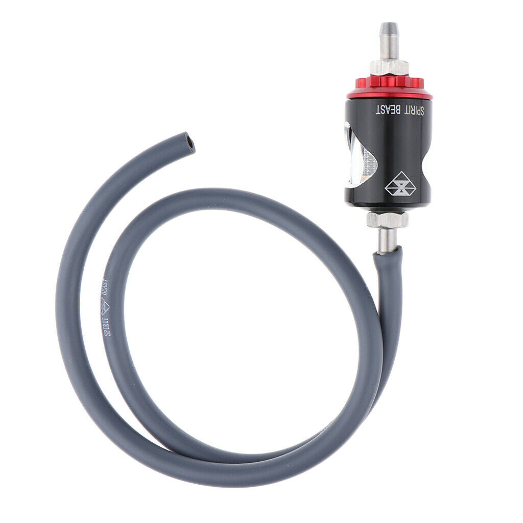 6mm Dia Hose Alloy Motorcycle Gasoline Inline Gas Oil Fuel Filter Cleaner
