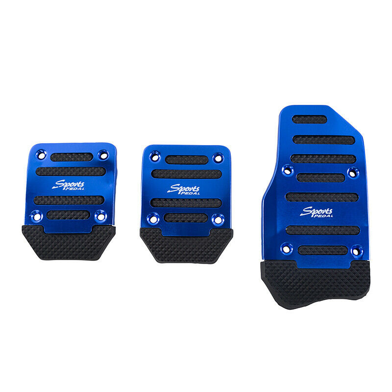 Blue Universal Car Non-Slip Manual Brake Foot Pedal Pad Cover Accessories