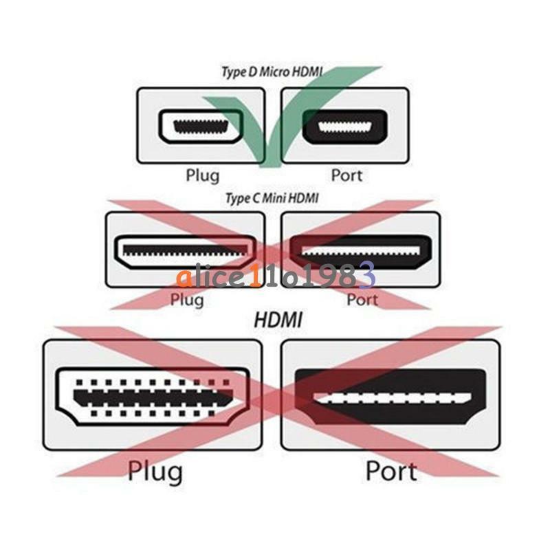 HDMI Female to Micro HDMI Male Converter Adapter Connector For HDTV Camera LCD