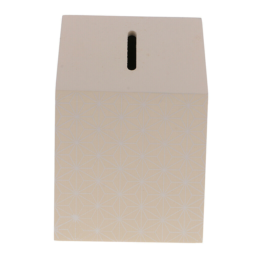 Home Decor Ornaments Wooden Crafts Money Coin Saving Box Gifts Wood