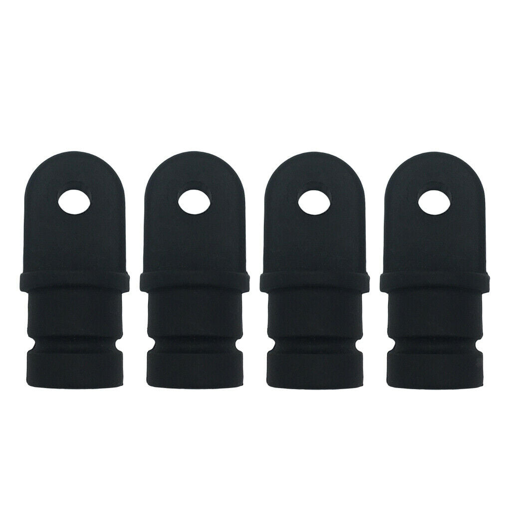 4Pcs New 3/4" Internal Eye End Tubes Boat Bimini Top Hardware Kit Black