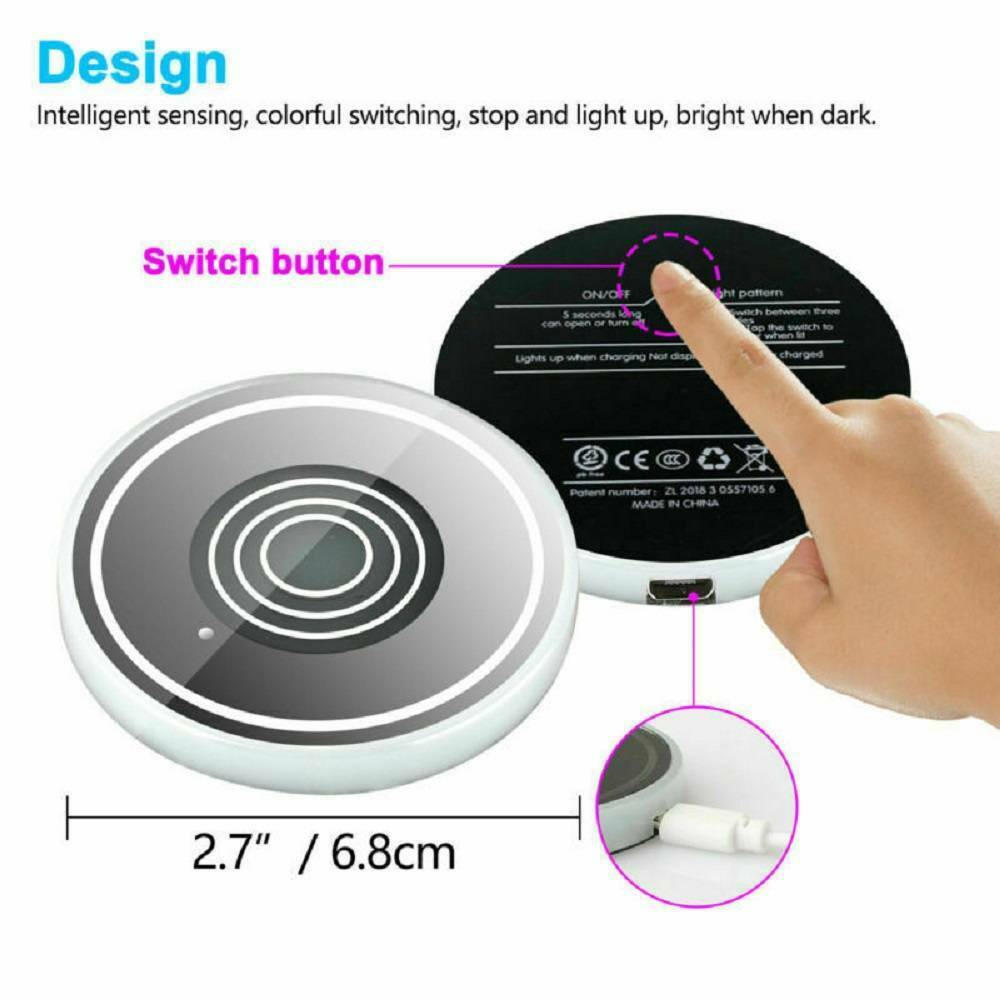 2x USB Cup Pad Car Accessories LED Light Cover Interior Decoration Light 7 Color
