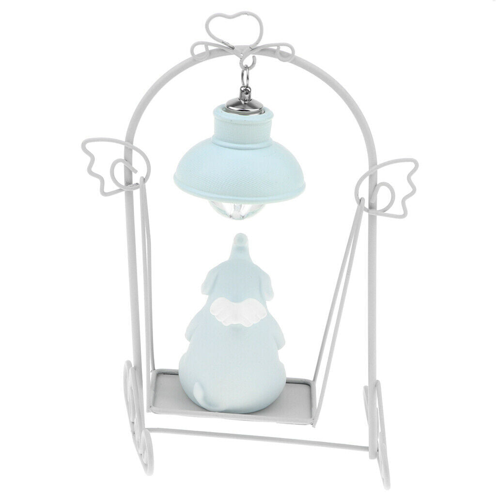 Creative Vinyl Angel Swing Night Lamp Home Decorative Ornament Gift Party Favors