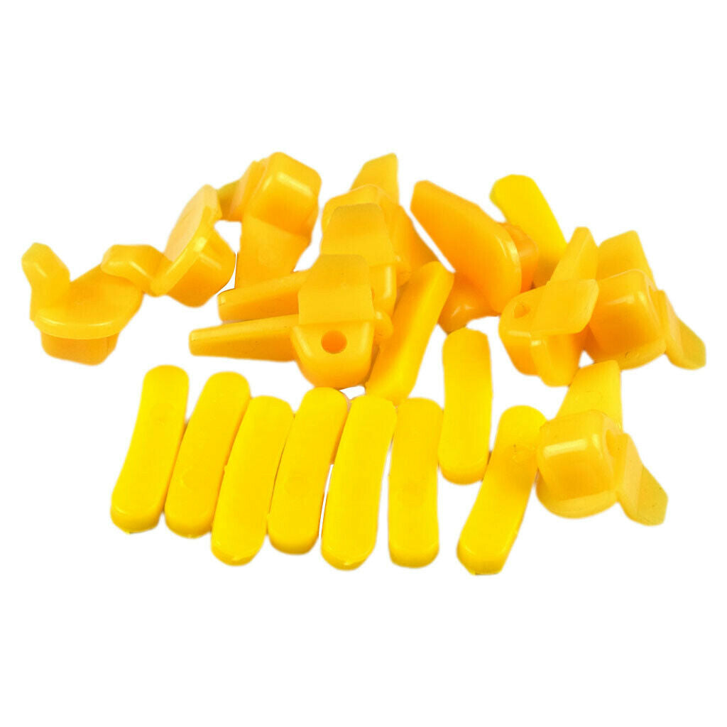 10 Pack 45mm Yellow Grilled Plastic Tire Changer Bird Head Remover Pad
