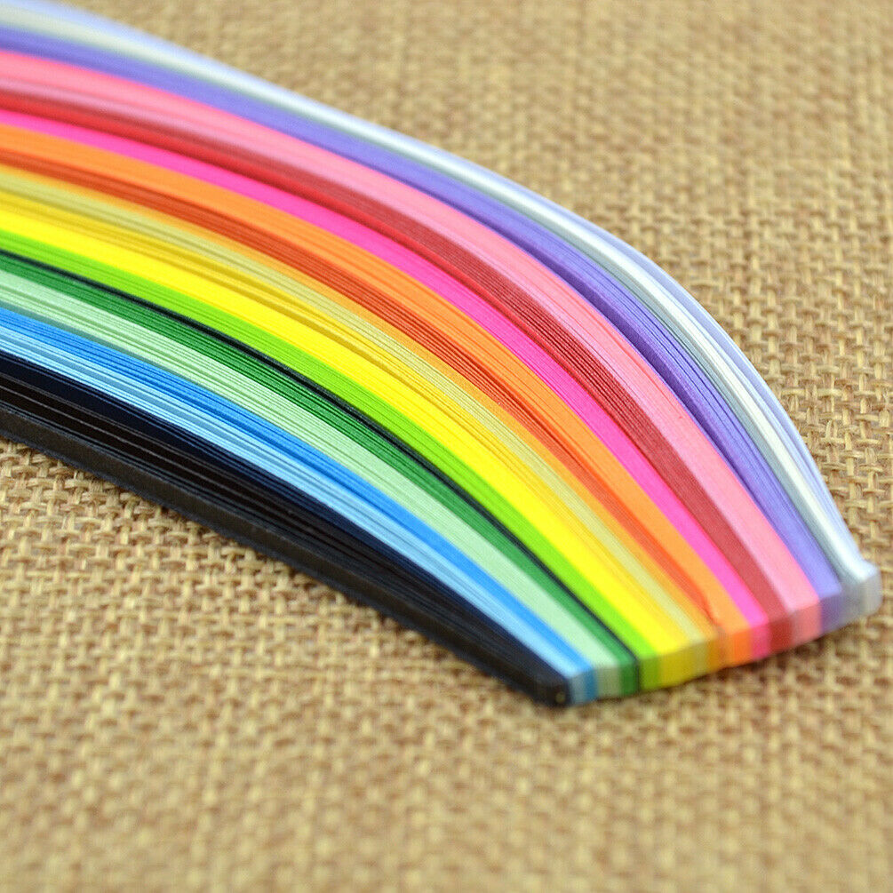 160PCS 3mm Quilling Paper Strip Origami Tool Handmade Scrapbooking DIY Art Craft