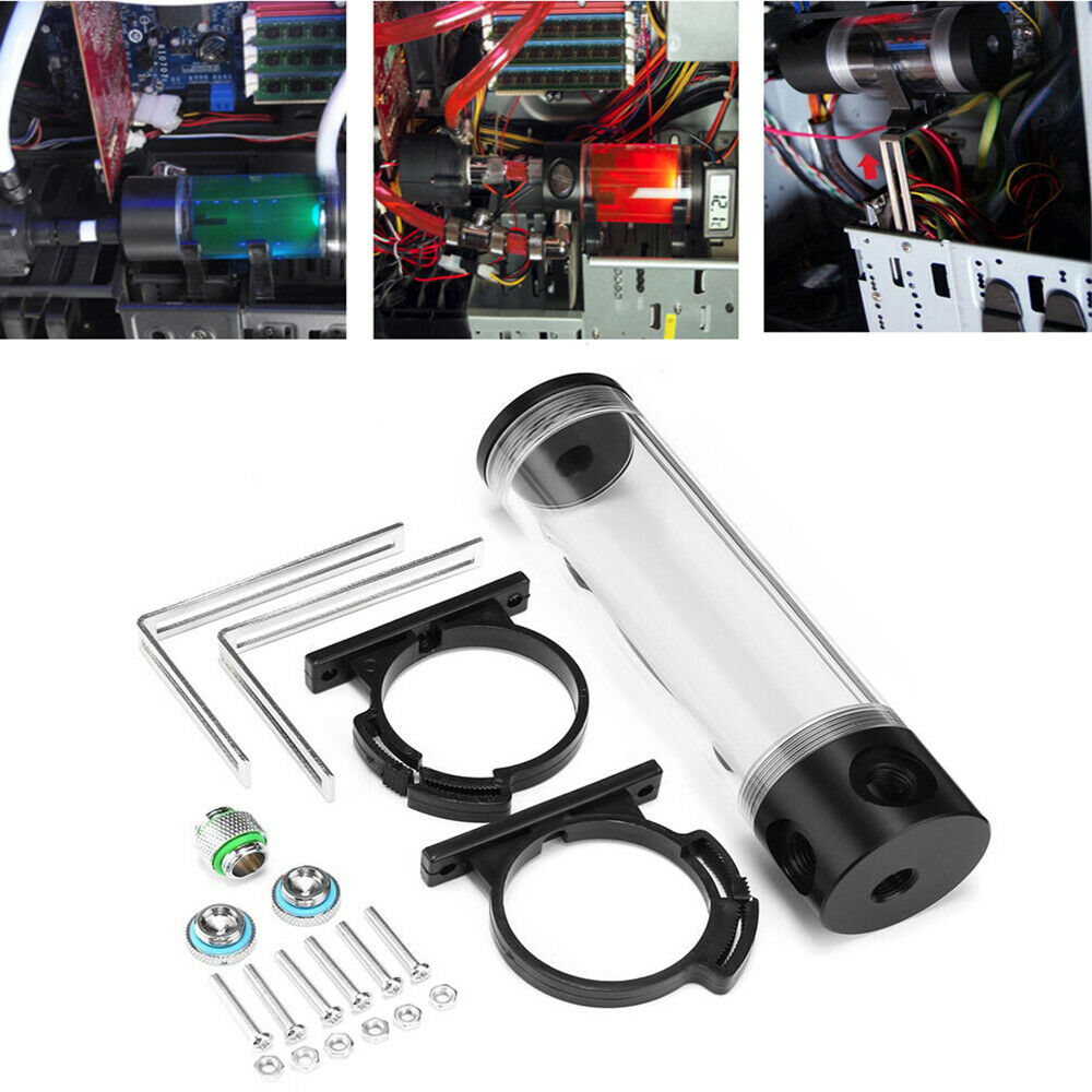 50x190mm G1/4 Cylinder Reservoir Water Tank Kit For PC Liquid Cooling System