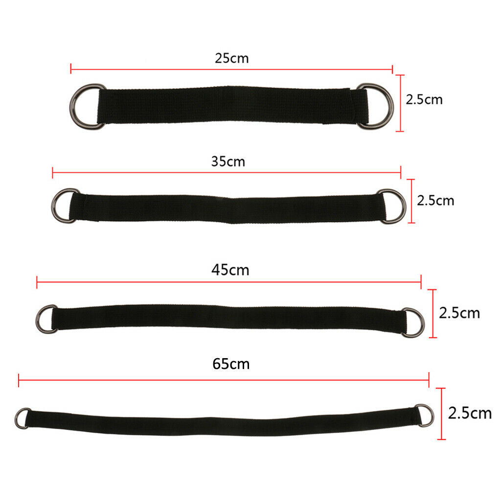 2x 25cm Nylon Camping Sleeping Hammock Straps Garden Swing Hammock Ropes