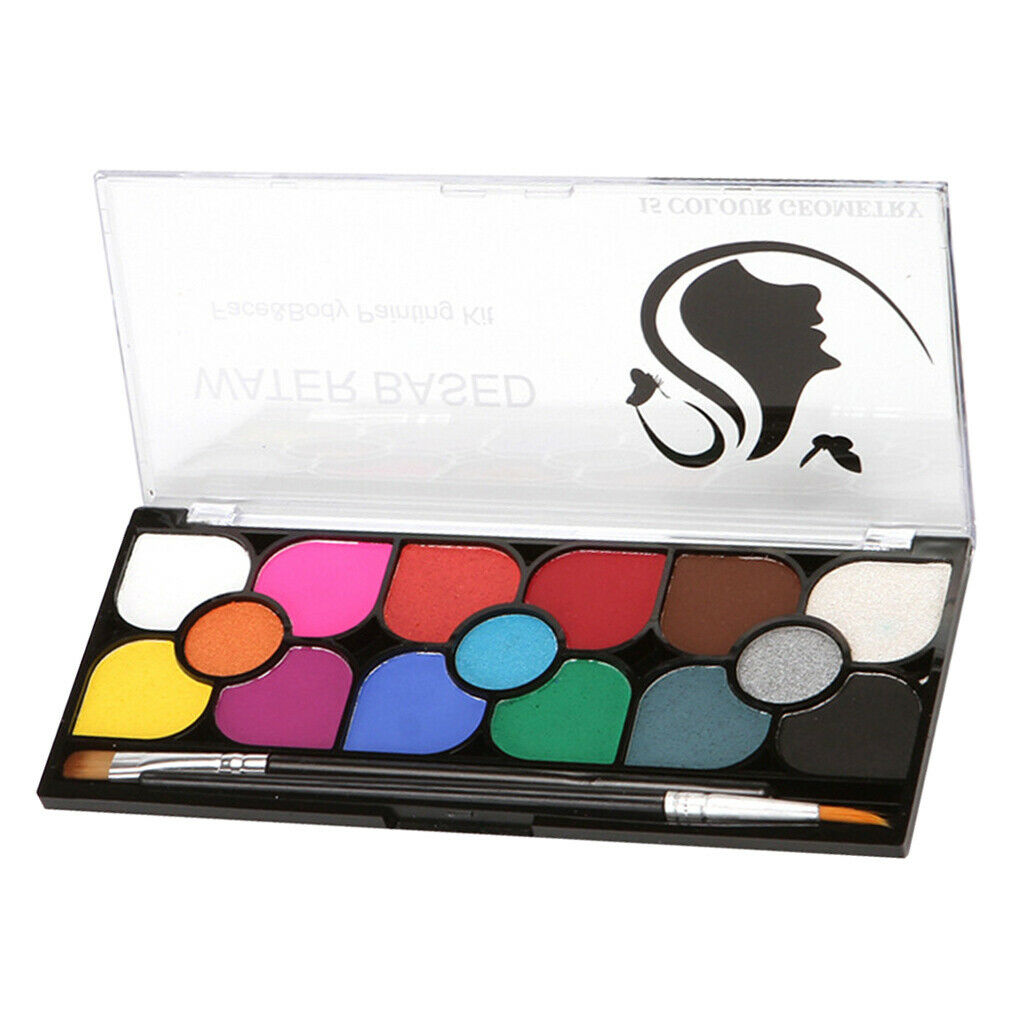 Premium Face Paint Set 15 Colors Painting Kit for Kids & Adults – Body Makeup