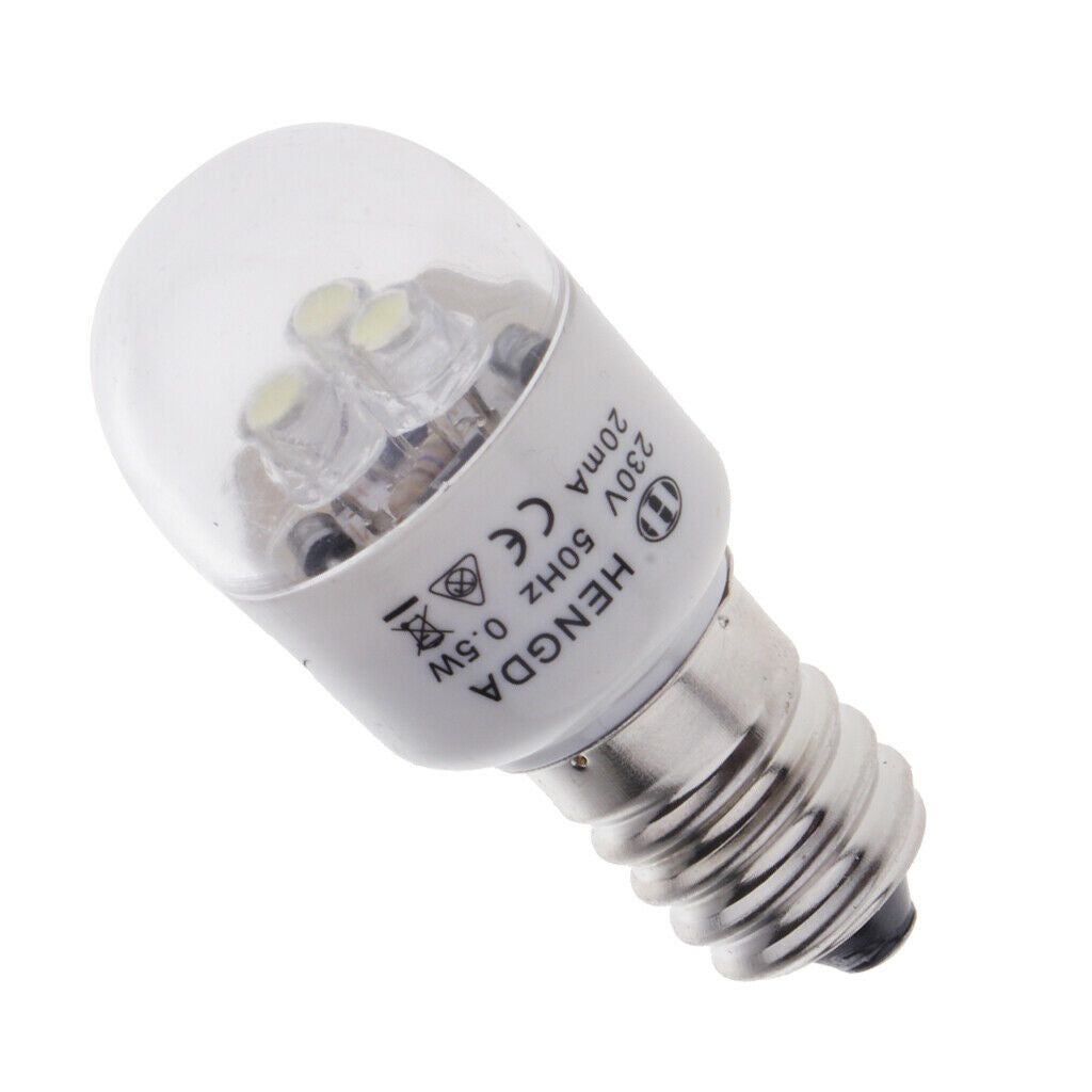 2pcs Domestic Sewing Machine LED Light Bulb 0.5W for Brother Singer   White