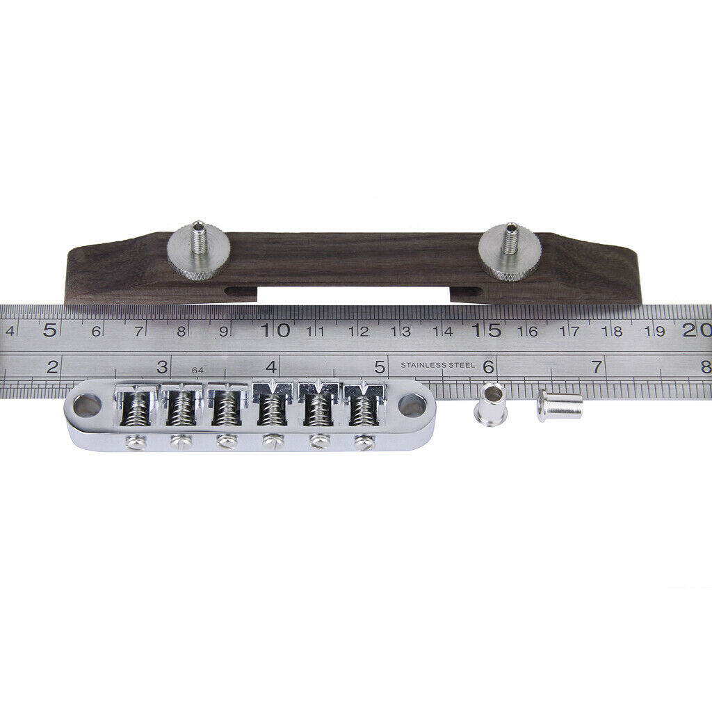 Guitar Rosewood Bridge With Saddles