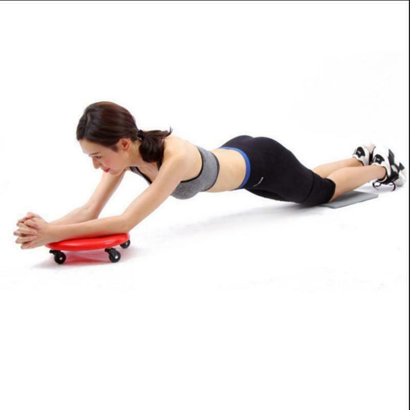 Abdominal Wheel Roller Workout AB Muscle Exerciser Fitness Equipment  Yellow