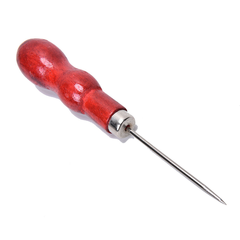 1X Leather Craft Cloth Maker Stitching Overstitch Awl Tool Pin Punching Ho.l8