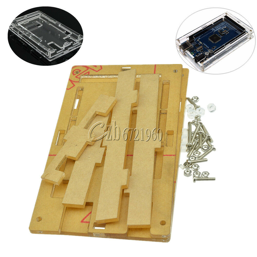 Transparent Acrylic Case Shell Enclosure Gloss Box For Arduino MEGA 2560 R3