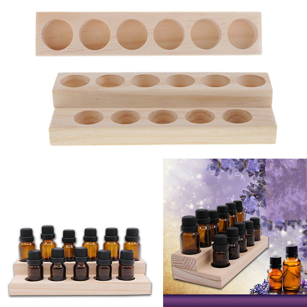 Set Of 4 Wooden Stand Organizers For Oil Display Stand