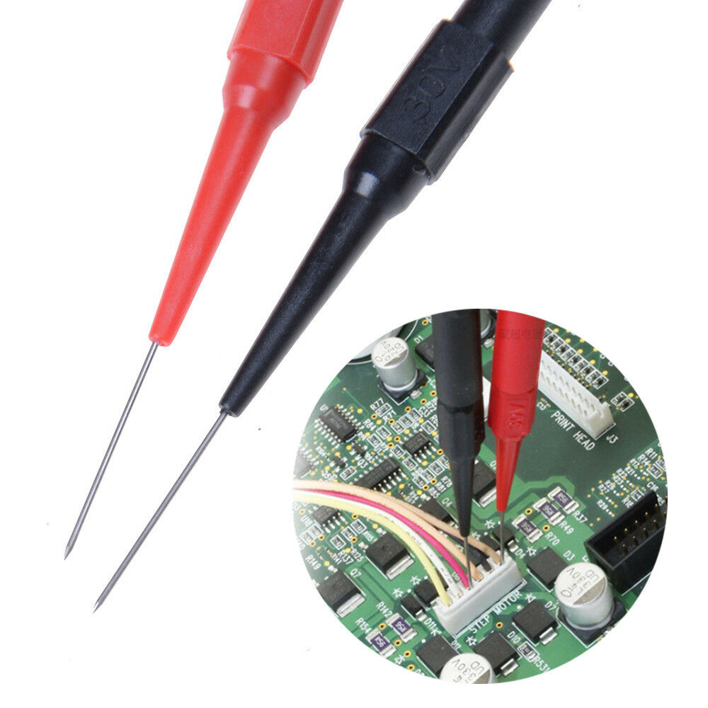 2Pcs/Set Non-destructive Insulation Piercing Needle Test Probes Tool Red / Black