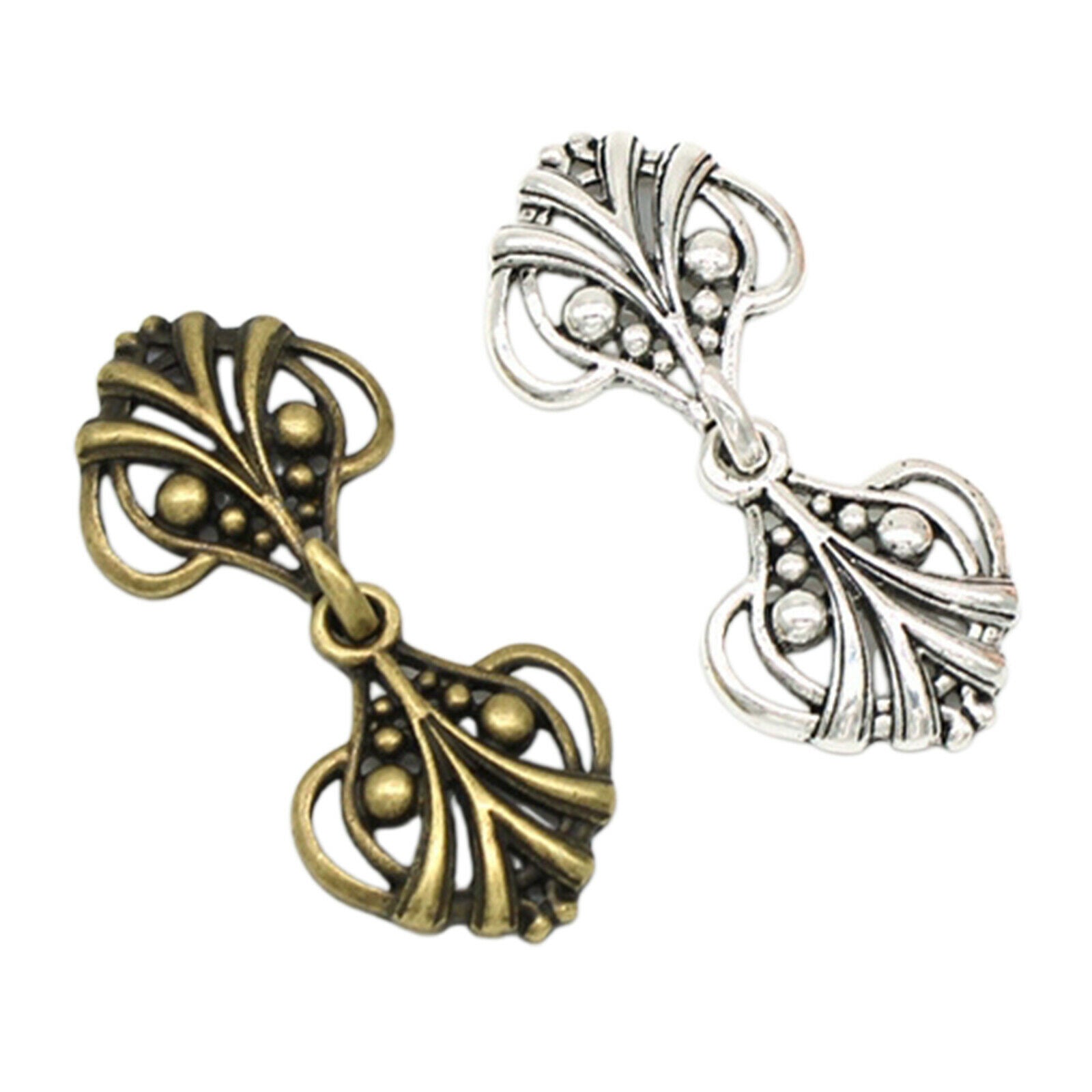 4Pair Cardigan Sweater Pins Buckle Hooks Eyes Brooch Clip Fastener Shirt