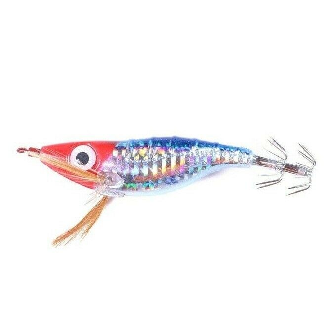 7pcs 10cm/9g Luminous Level Shrimp Fishing Lure Baits Swimbaits Squid Jig Hook s