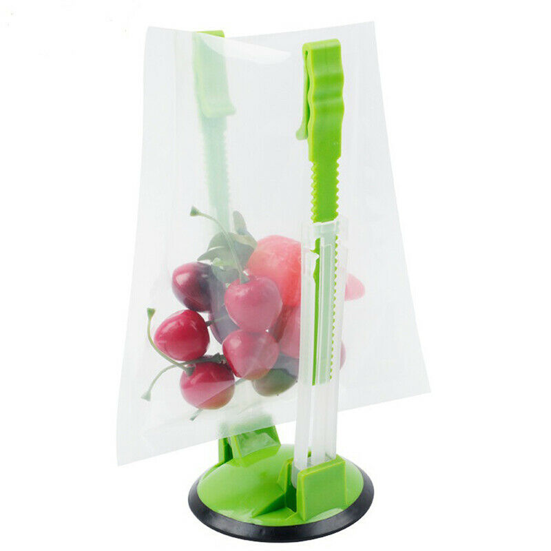 Adjustable non-slip ziplock bag storage bag clip hands-free sandwich bag racBDA