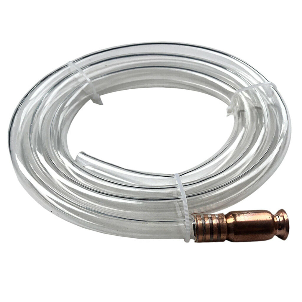 Liquid Fluid Petrol Jiggle Transfer Syphon Drainer Pump Clear Hose