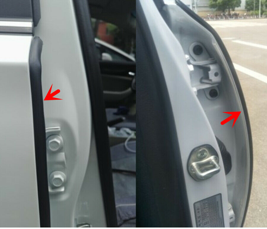 2x 80cm B Type Car B Pillar Rubber Seal Sound Insulation Door Edge Sealing Strip