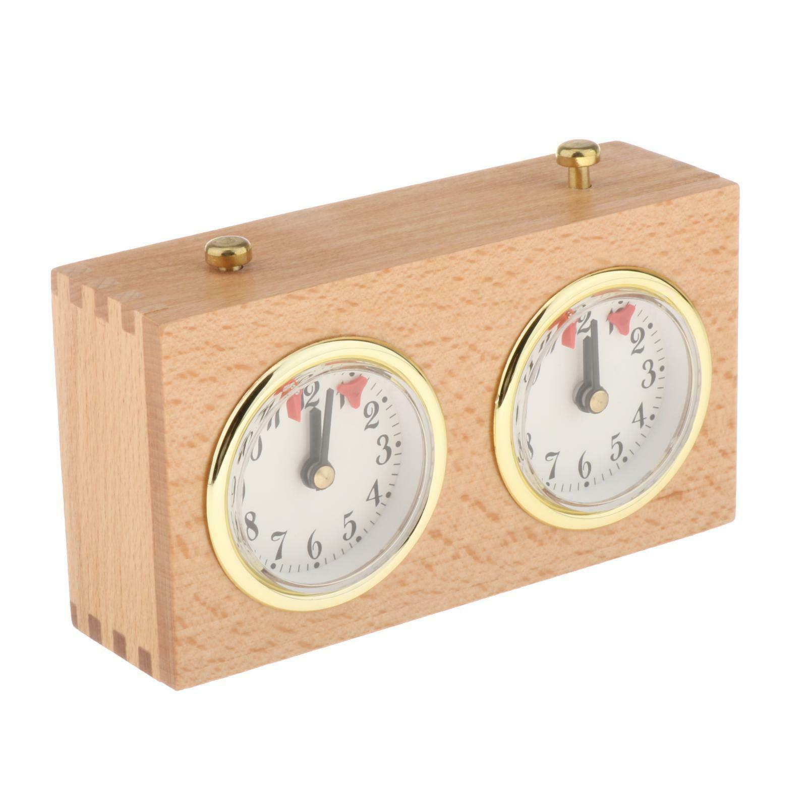 Analog Chess Clock Timer Wind-Up Mechanical Chess Clock Timer for Board Games