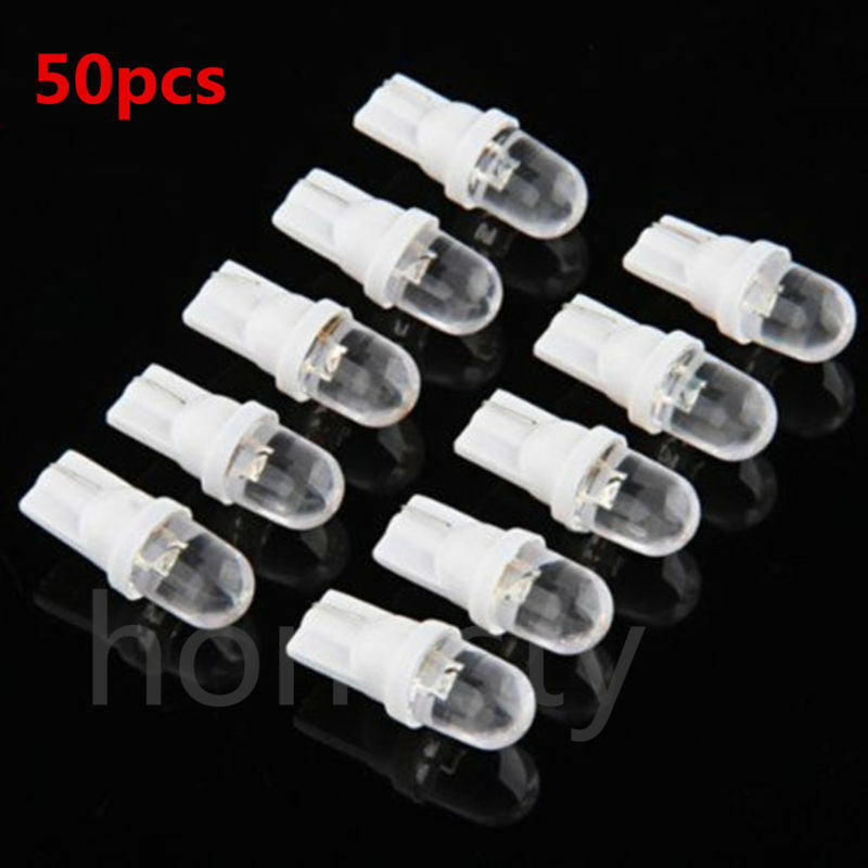 50PCS T10 158 168 194 W5W  501 White LED Side Car Auto Light lamp Wedge Bulb 12V