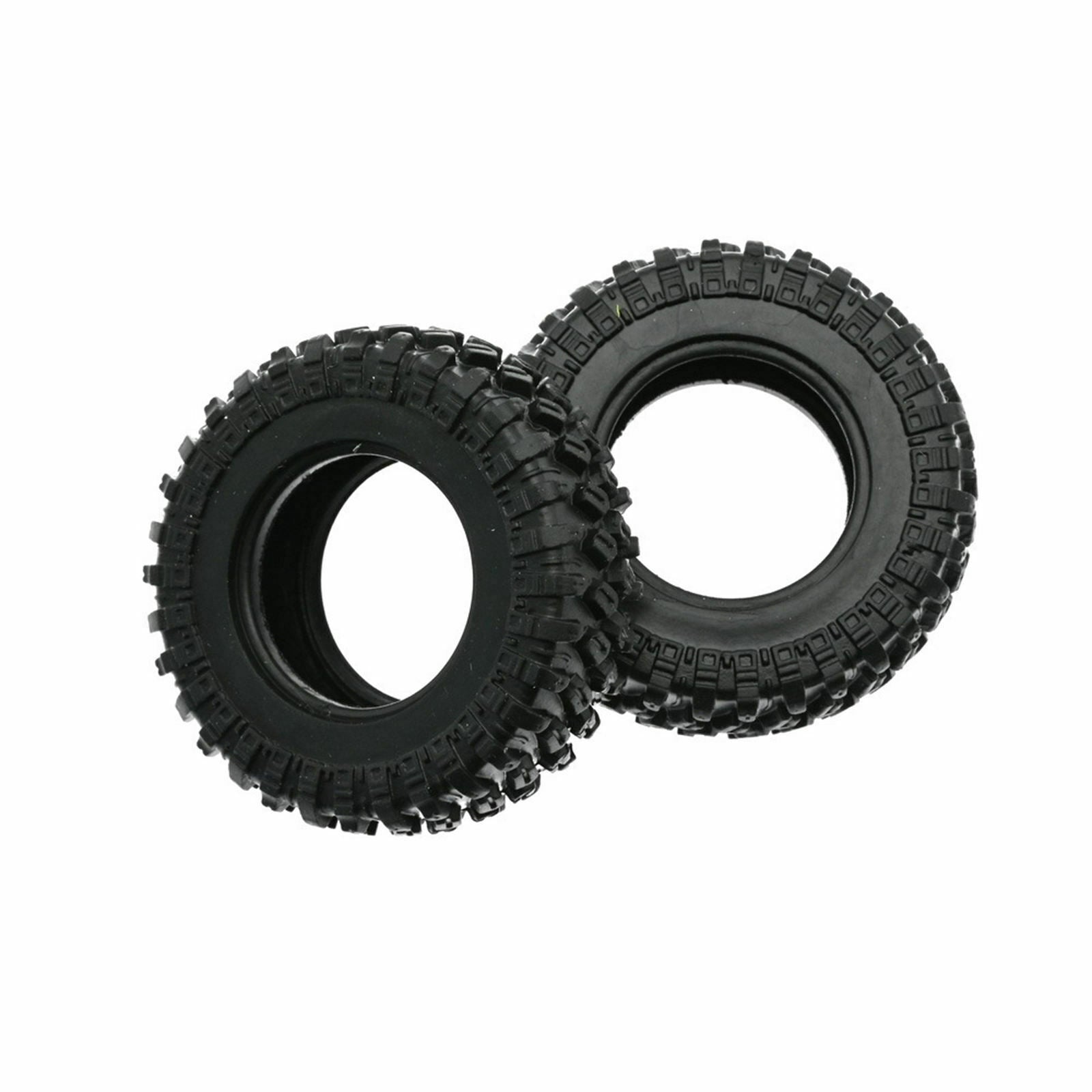 4Pieces 1:24 Tires for Axial SCX24 AXI90081 Crawler Buggy Trucks DIY Parts